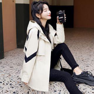 Contrast Panel Zipped Jacket