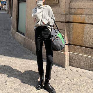 High-waist Skinny Straight-cut Jeans