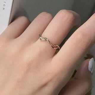 Twisted Alloy Ring As Shown In Figure - One Size