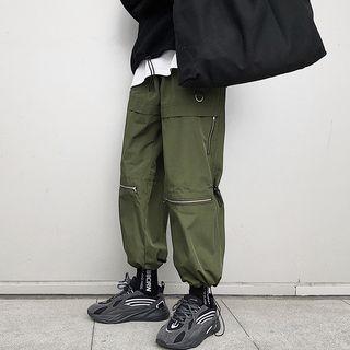 Cropped Pants With Bungee Cord