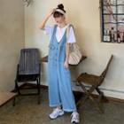 Washed Loose-fit Jumper Pants