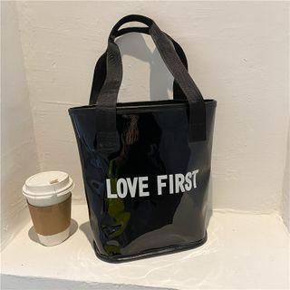 Lettering Bucket Tote Bag