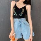 V-neck Embroidered Camisole