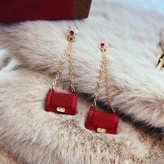 Miniature Handbag Alloy Dangle Earring