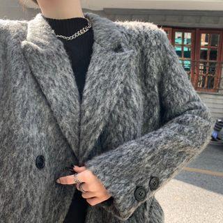 Loose-fit Coat Gray - One Size