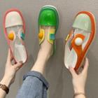 Color Panel Flat Mules