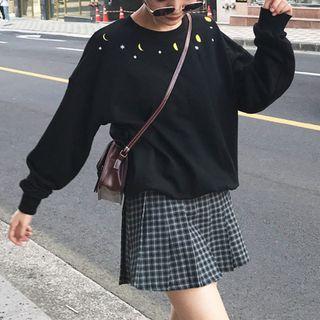 Cherry Embroidered Pullover