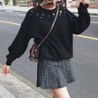 Cherry Embroidered Pullover