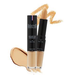 Claires Korea - Delacroix Ultimate Veil Concealer (stick 3.4g + Liquid 3.5g) No.21 Skin Beige