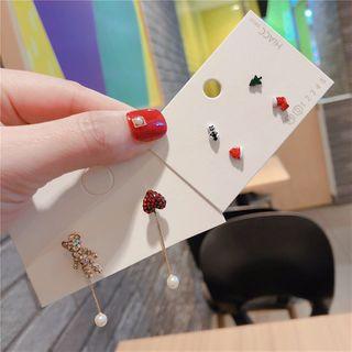 Rhinestone Christmas Earring (various Designs)