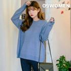 Crew-neck Loose-fit Knit Top In 15 Colors