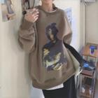 Print Sweatshirt Coffee - One Size