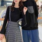 Couple Matching Pocket Pullover / Midi Jumper Dress / Set