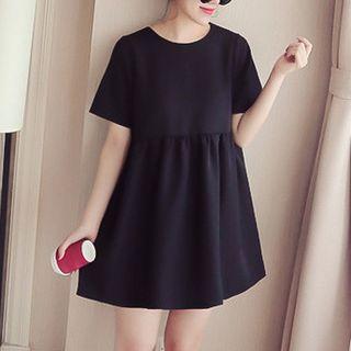 Bow Back Short-sleeve A-line Dress