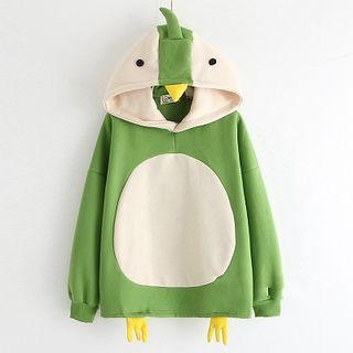 Cartoon Color Block Hoodie