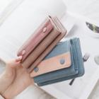 Color Block Key Pouch With Coin Purse