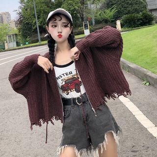 Rip Crop Cardigan