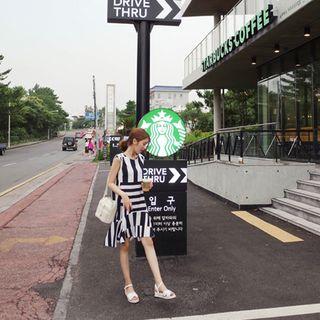 A-line Stripe Dress