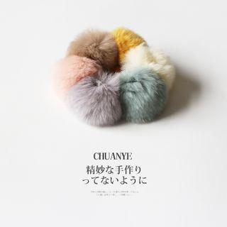 Faux Fur Hair Tie / Set