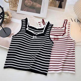 Two-tone Striped Tank Top