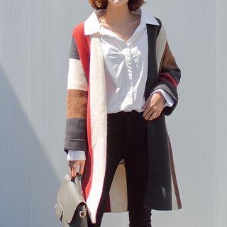 Color Block Striped Cardigan