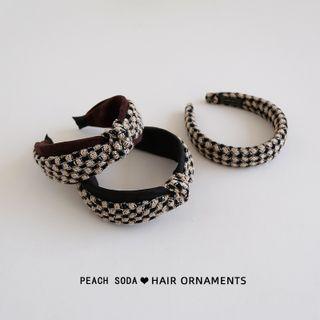 Knot / Plaid Fabric Headband