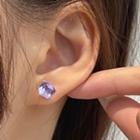 Geometric Rhinestone Earrings Earrings - One Size