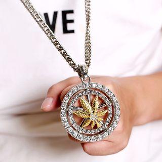 Stainless Steel Dollar Sign Pendant Necklace