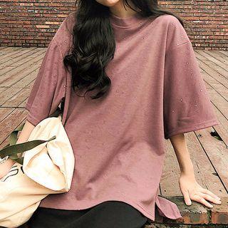 Oversize Elbow-sleeve T-shirt