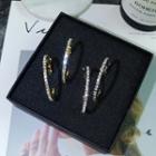 Rhinestone Ring Earring
