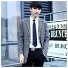 Plaid Single-breasted Blazer