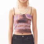 Print Camisole Top Purple - One Size