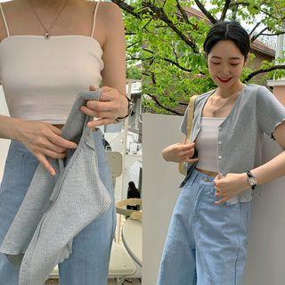 Strappy Crop Tube Top
