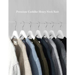 Plain Knit Henley In 8 Colors