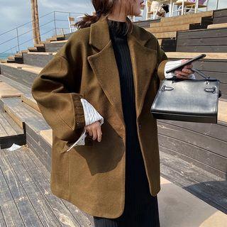 Single-button Oversize Thick Blazer
