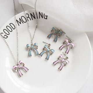 Bow Drop Earring / Necklace