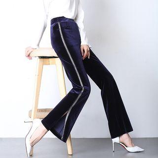 Velvet Boot Cut Pants