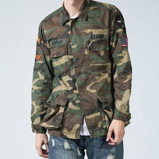 Camouflage Embroidered Jacket