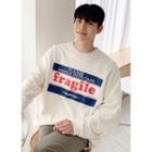 Fragile Printed Boxy Sweatshirt