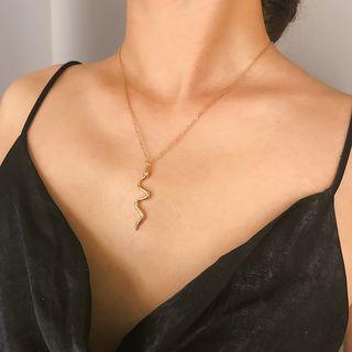 Alloy Snake Pendant Necklace