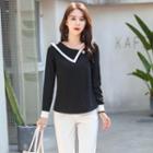 Asymmetric Blouse / Pencil Skirt / Straight-cut Pants