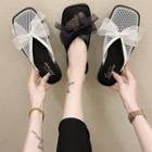 Mesh Perforated Mules