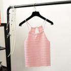 Textured Halter Top