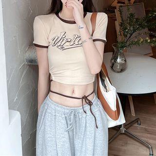 Two Tone Printed Top