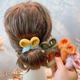 Furry Knit Hair Tie