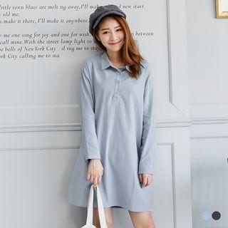 Corduroy Swing Shirt Dress
