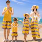 Family Matching Tank Top / Shorts / Floral Sundress / Cape / Set