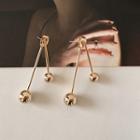 Metal Ball Fringed Earring