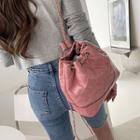 Chain Quilt Bucket Backpack Pink - One Size