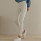 Wide-band Organic-cotton Skinny Pants